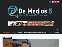 Tablet Screenshot of demedios5.com.ar